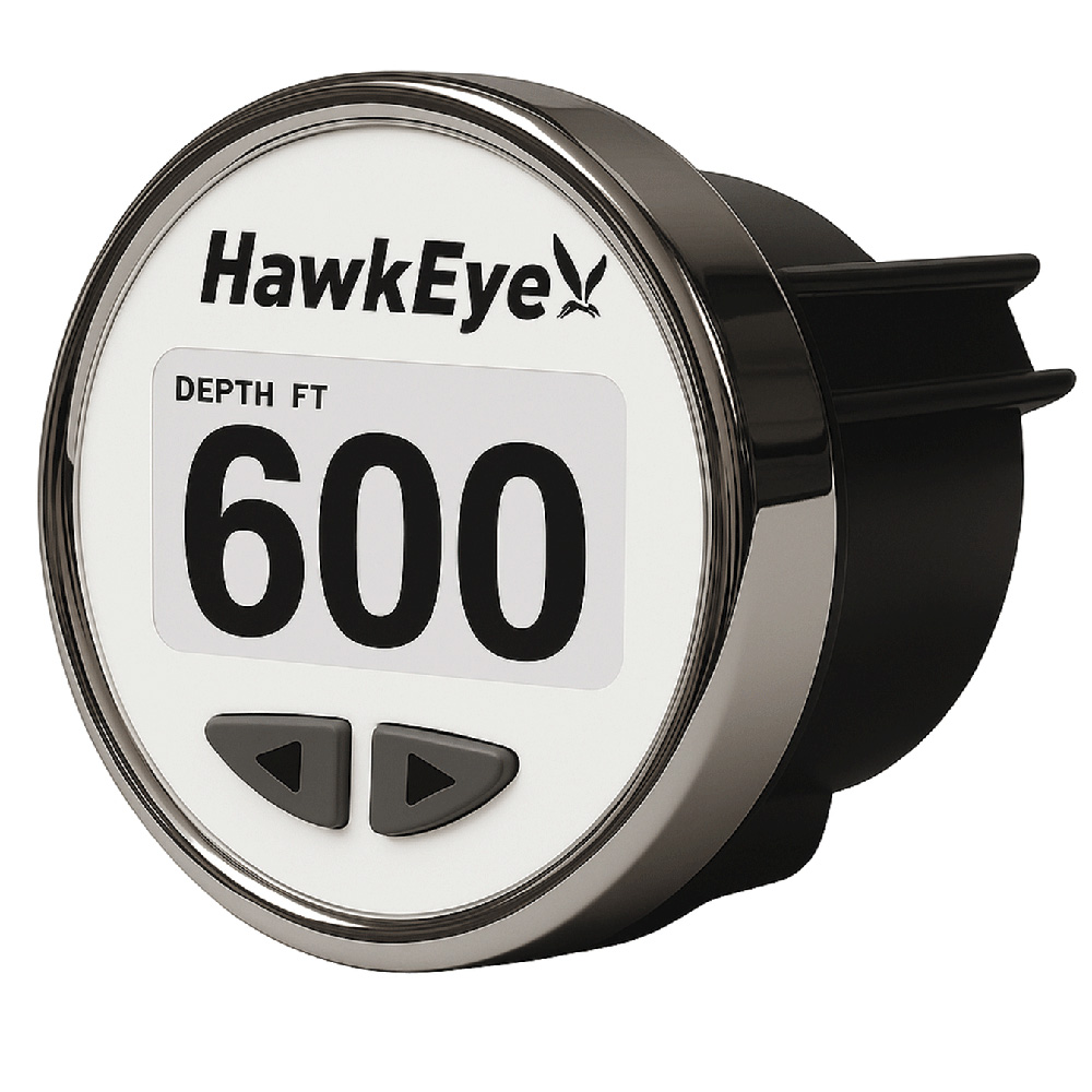 HawkEye depth gauge displaying 600 feet