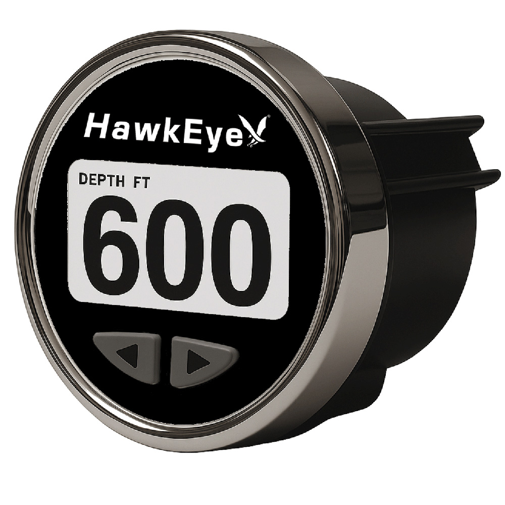 HawkEye depth gauge, showing 600 feet.