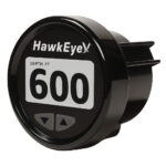 HawkEye depth finder displaying 600 feet measurement.