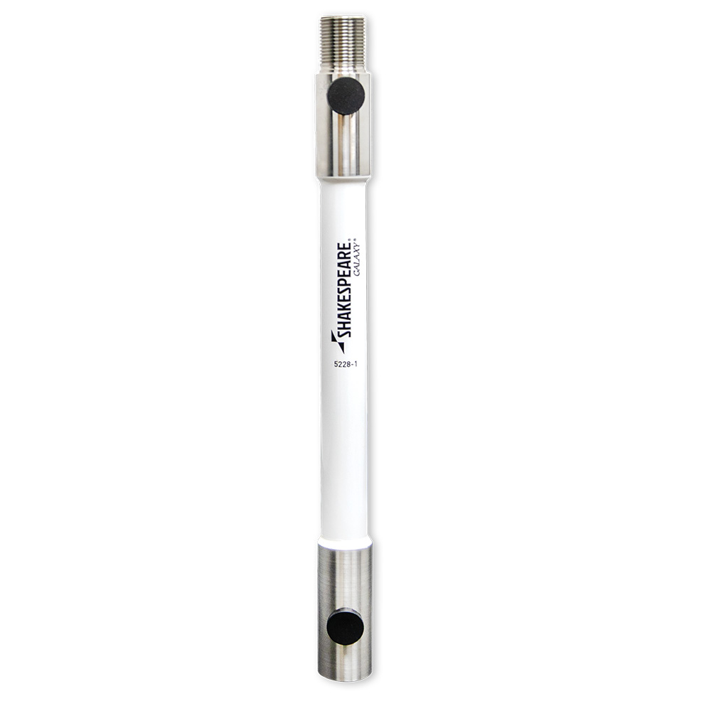Shakespeare marine antenna extension mast, stainless steel.