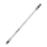 White fiberglass antenna with stainless steel ferrule