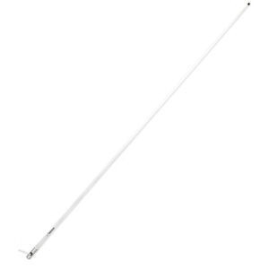 White antenna against white background