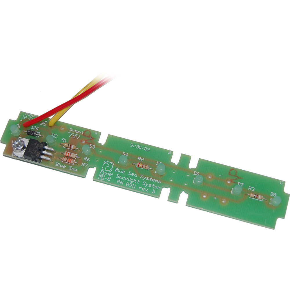 Close-up of a PCB with electronic components.
