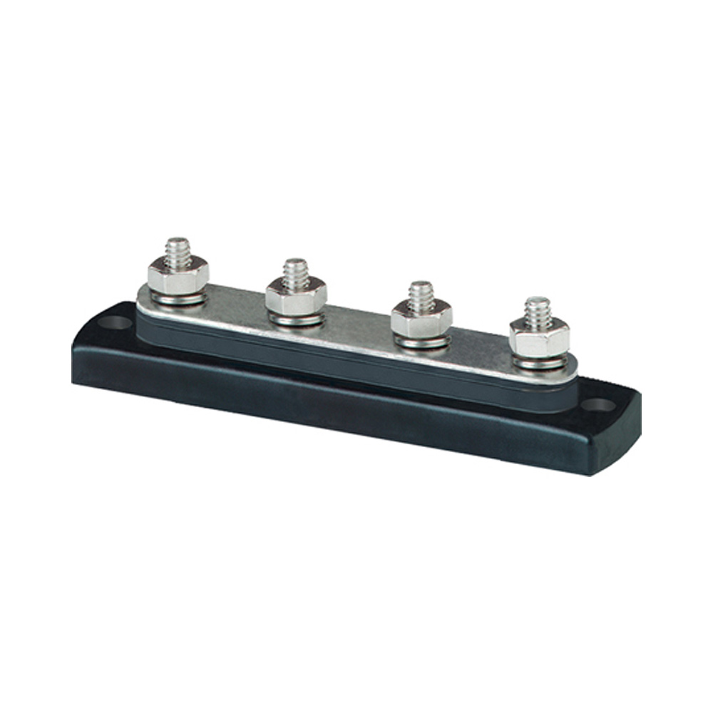 Metal terminal block with four screws