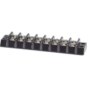 Black electrical terminal block connector