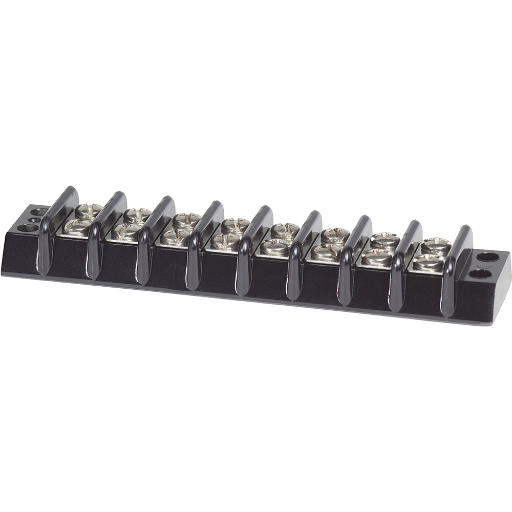 Black electrical terminal block connector