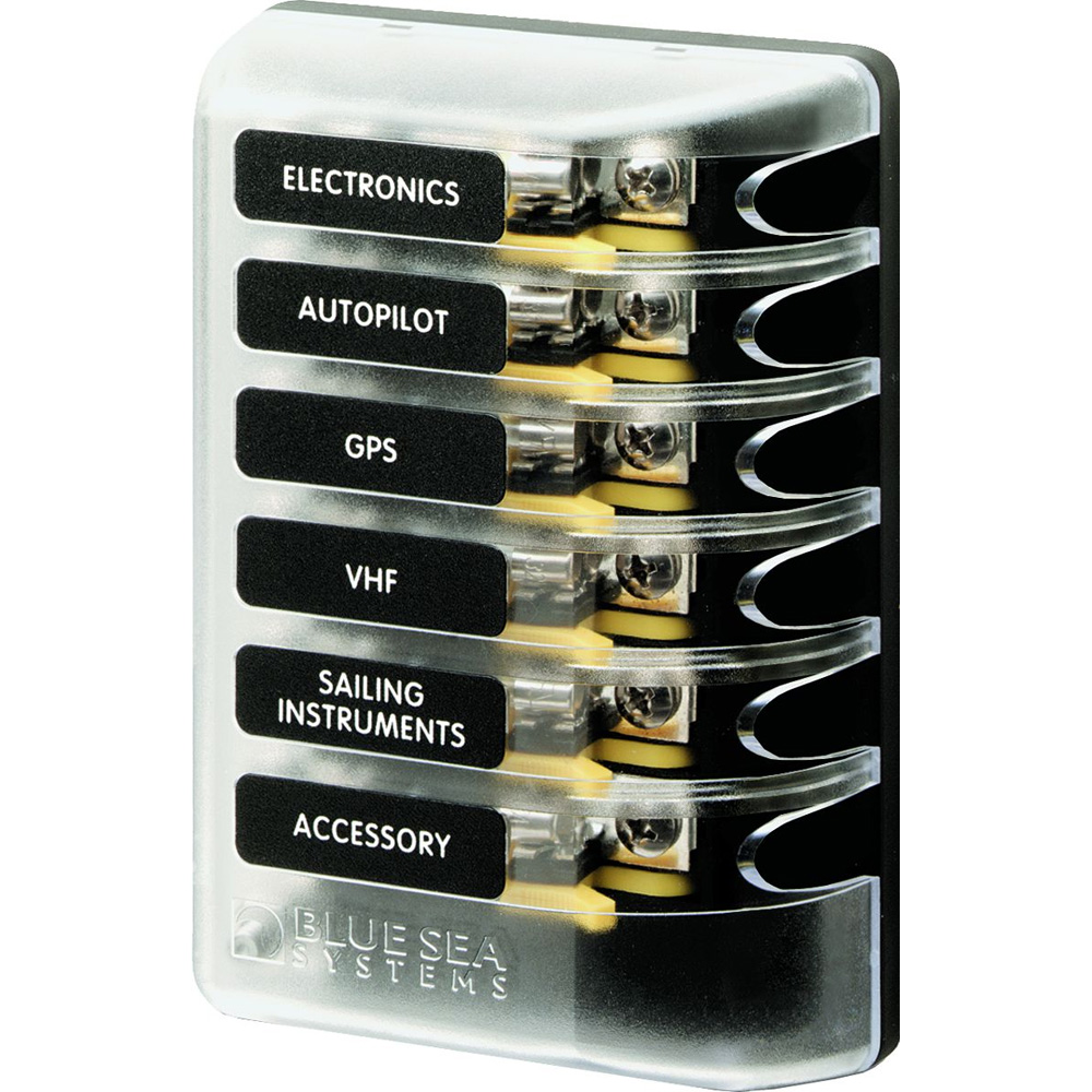 Blue Sea Systems marine circuit breaker panel