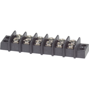 Six-position screw terminal block connector