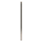 Stainless steel curtain rod, minimalist design.