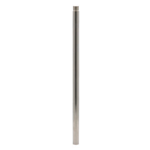 Stainless steel curtain rod, minimalist design.