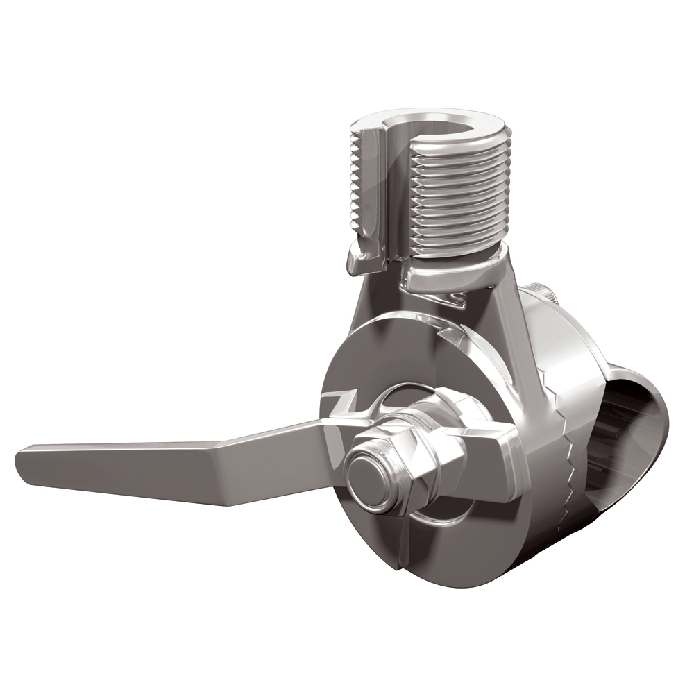 Metal valve with threaded handle and bolt