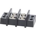 Electrical terminal block with screw connectors