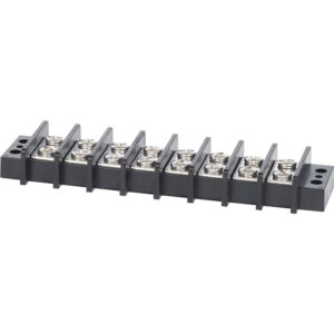 Electrical terminal block with screws and connectors