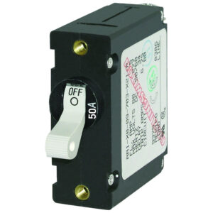 50A circuit breaker switch in off position