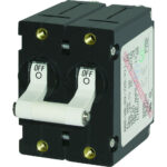 Double circuit breaker with off switch