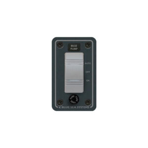 Marine bilge pump control switch panel