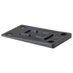 Black mounting plate with four holes