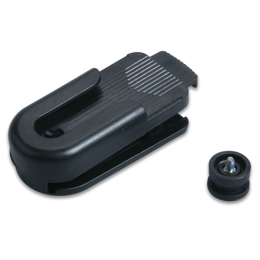 Black belt clip with mounting screw