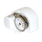 White electric anchor windlass for boats
