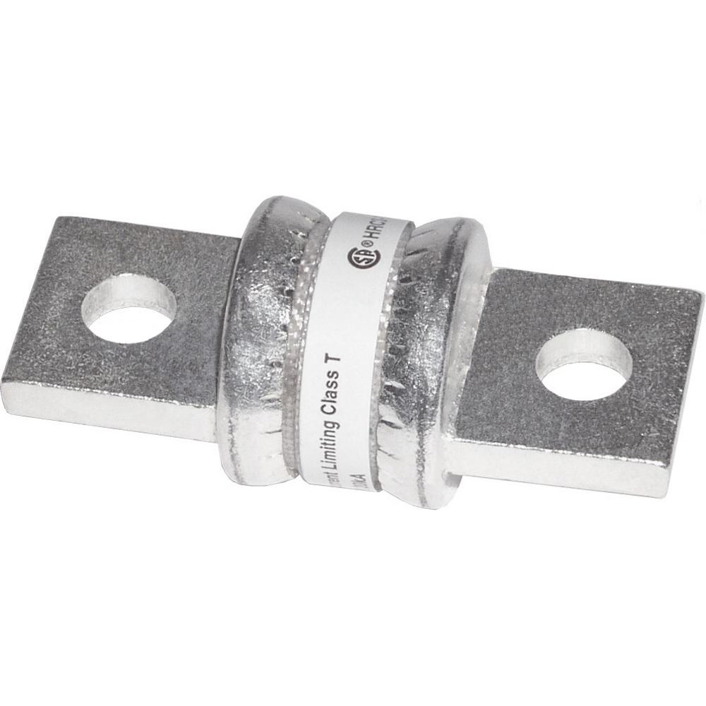 High-current Class T fuse, silver, dual-end connection.