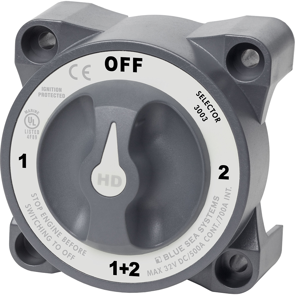 Blue Sea battery selector switch dial