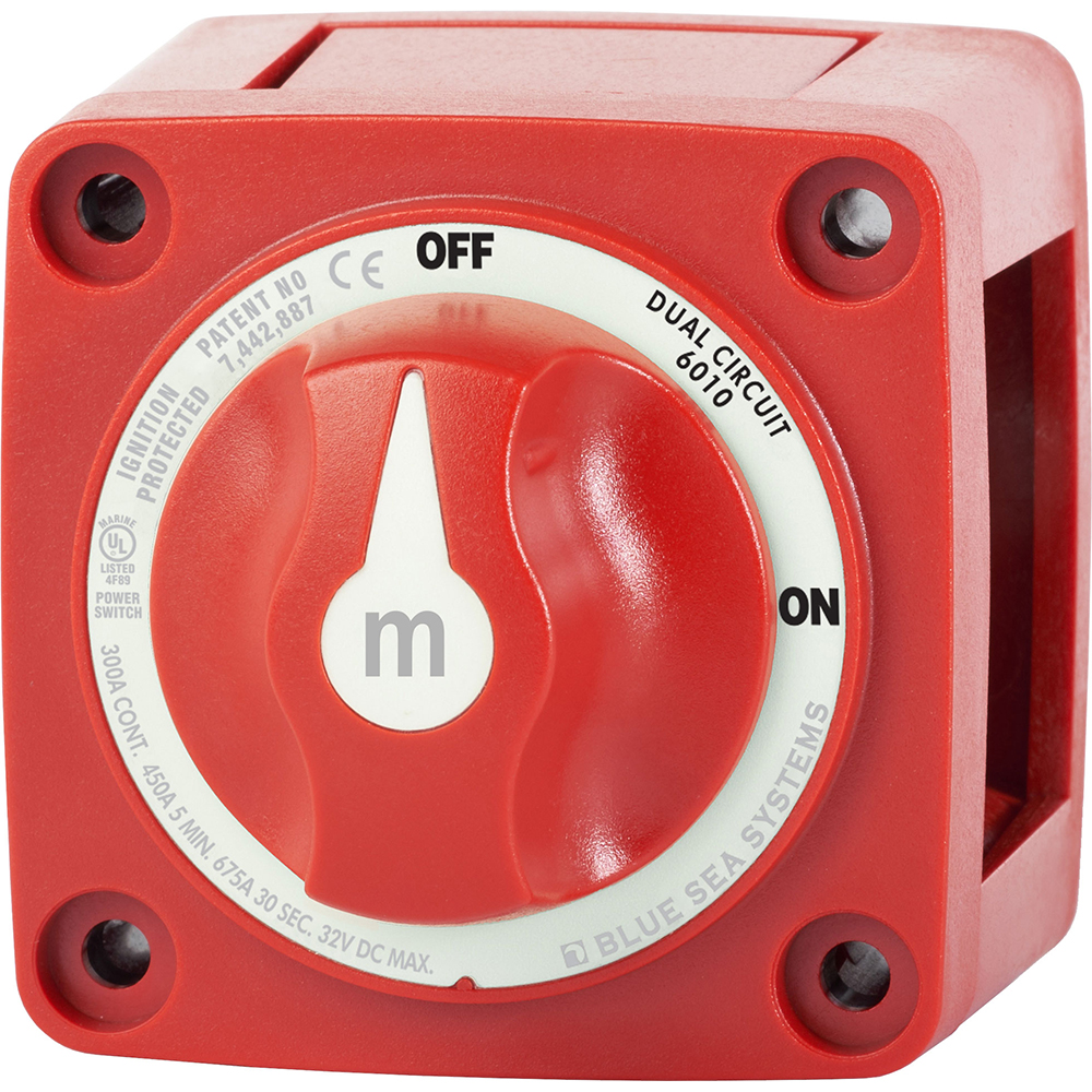 Red dual circuit battery switch