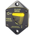 Buss 100A circuit breaker, 48V DC weatherproof.