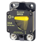 30A weatherproof circuit breaker, yellow reset switch