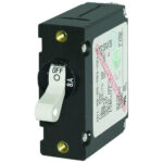 8A circuit breaker switch, labeled OFF position.
