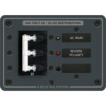 240V AC distribution panel with breakers and indicators.