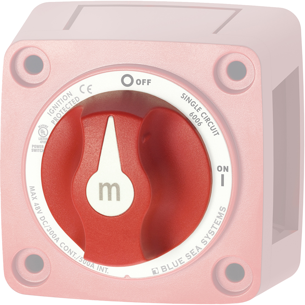 Red marine switch with on-off positions
