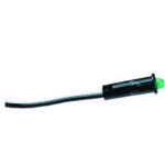 Black wired LED indicator light