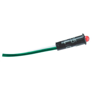 LED indicator light with green wire