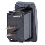 Close-up of electrical switch component.