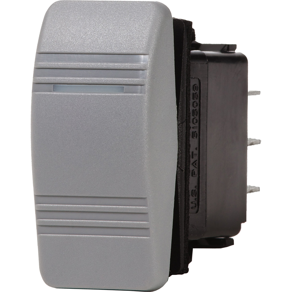 Gray plastic rocker switch component