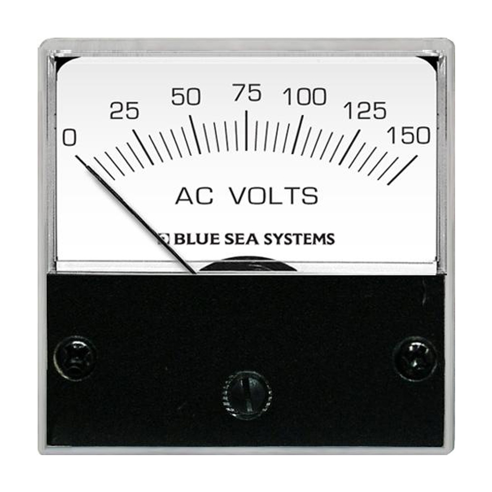 AC voltmeter with Blue Sea Systems logo