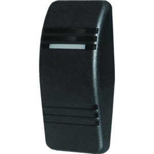 Black wall speaker with white stripe detail