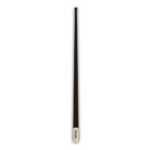 Long, thin black antenna for radios or TVs.