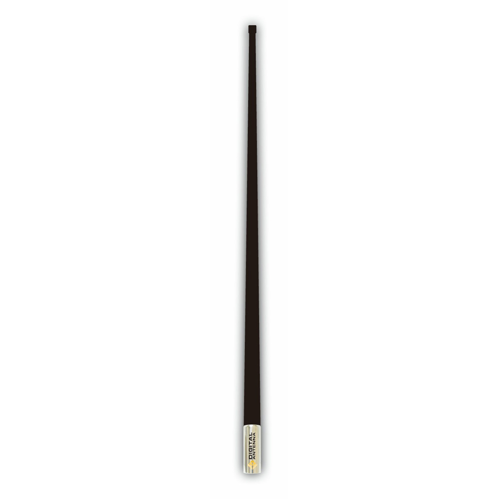 Long, thin black antenna for radios or TVs.