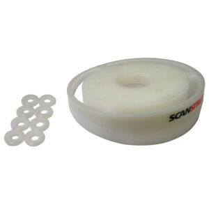 White circular Scanstrut marine cable seal kit