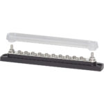 Marine busbar with clear protective cover