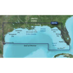 Map of Gulf of Mexico coastline.