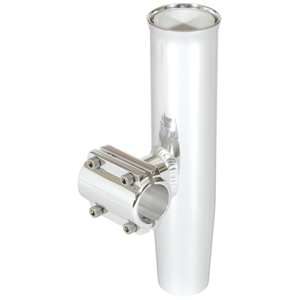 Stainless steel fishing rod holder with clamp