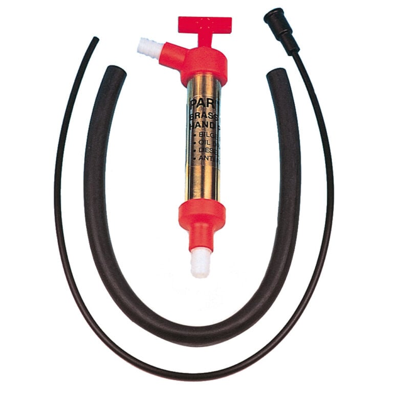 Manual hand siphon pump with hoses