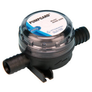 PUMPGARD inline strainer with clear lid and ports