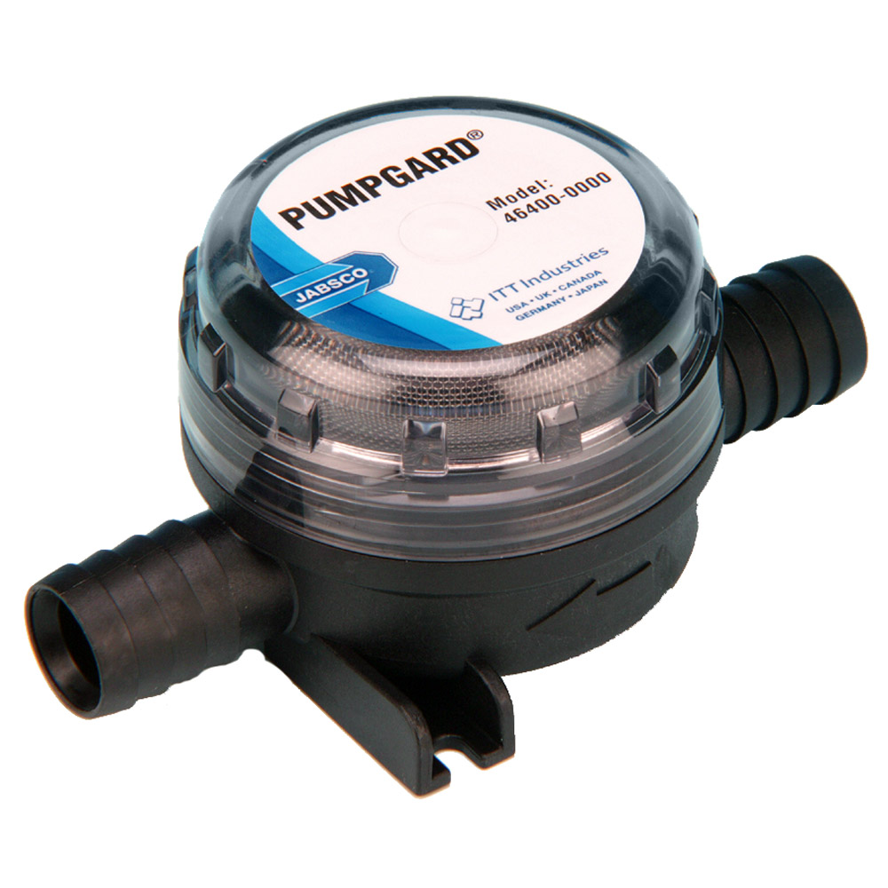PUMPGARD inline strainer with clear lid and ports