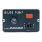 Bilge pump control panel, automatic and manual modes.