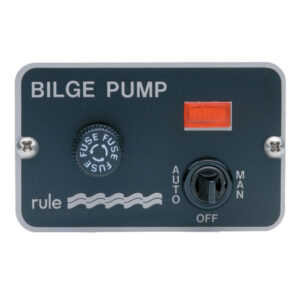 Bilge pump control panel, automatic and manual modes.