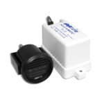 Automatic float switch and water alarm device.