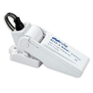 White Rule-A-Matic float switch for boats.